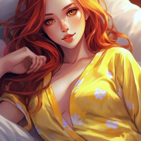 Красивая рыжая женщина