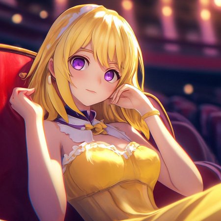 Аниме девочка блондинка