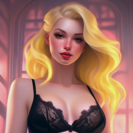 Красивая блондинка