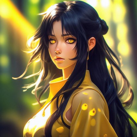 В стиле аниме