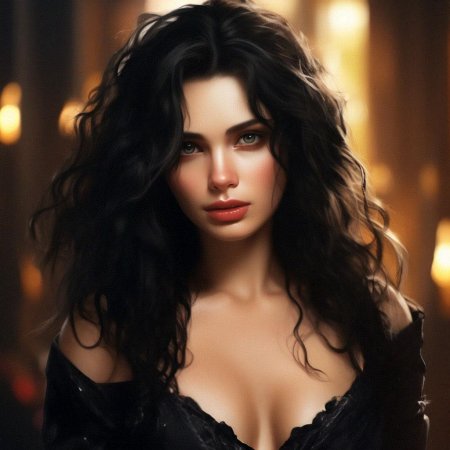 Темноволосая девушка