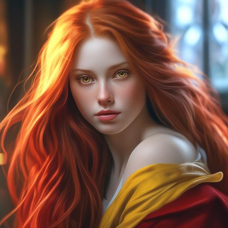 Рыжая волосы