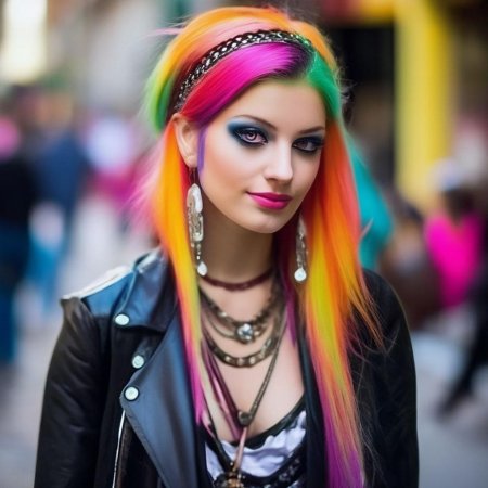 Девушка неформалка