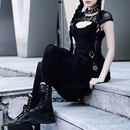 Платье Харадзюку чёрное Готическое