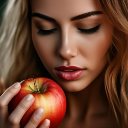 Яблоки красивые