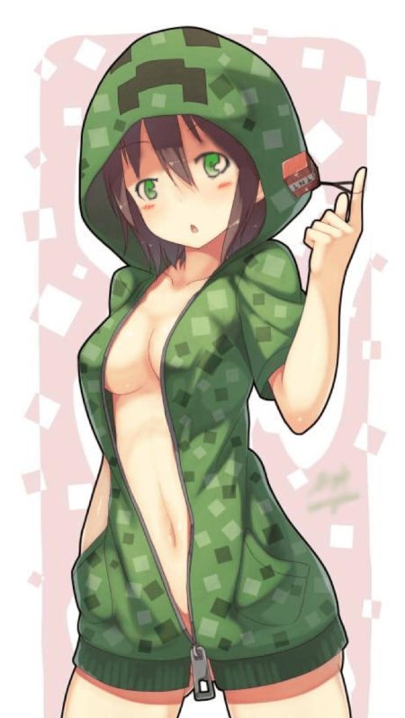 Майнкрафт КРИПЕР девушка