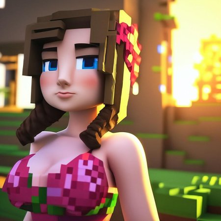 Девушка майнкрафт