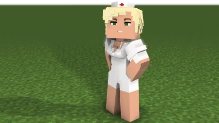 Девушка в МАЙНКРАФТЕ