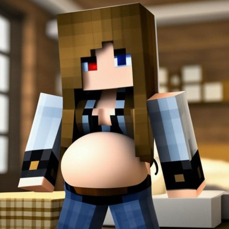 Девушка в майнкрафте