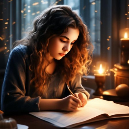 Девушка с книгами