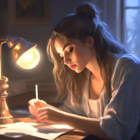 Читающая девушка