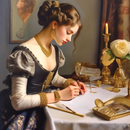 Девушка с письмом