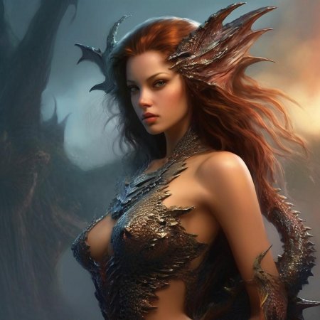 Дракон красивый