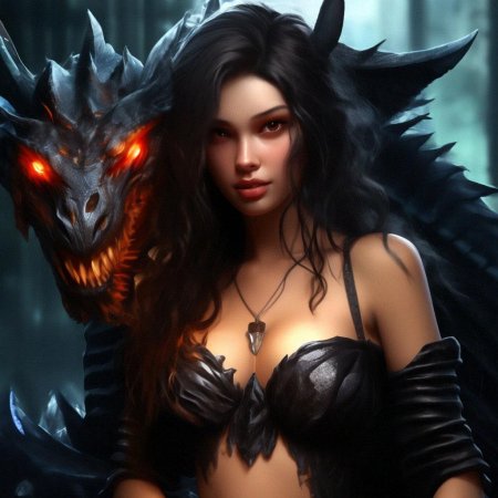 Девушка дракон