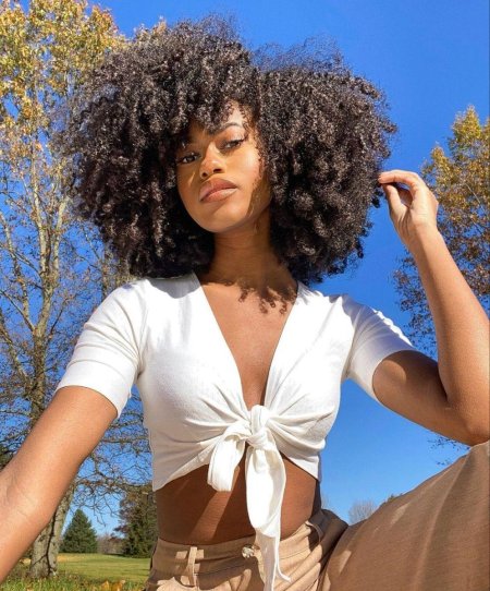 Афро кудрявый парик