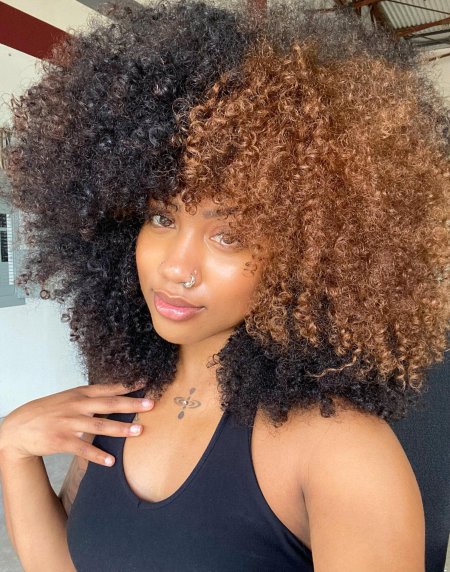 Макияж под афро кудри