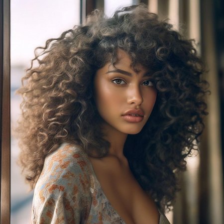 Кудрявая мулатка