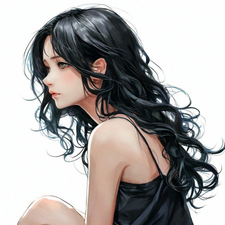 Аниме брюнетка