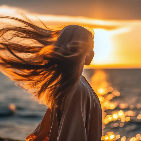 Закат у моря