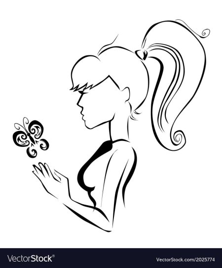 Женщина рисунок