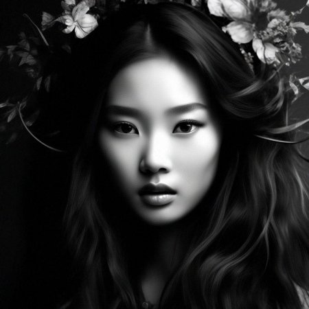 Лицо кореянки