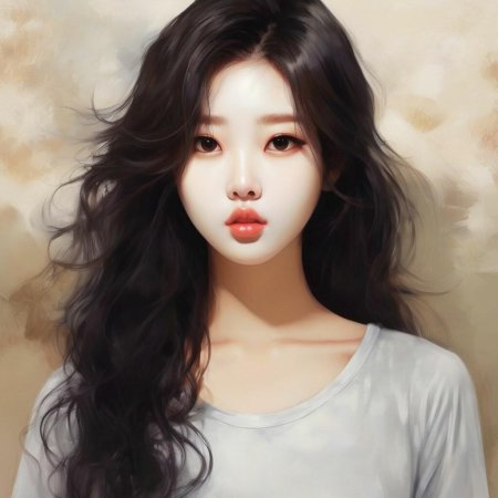 Красивая девушка кореянка