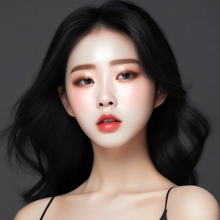 Корейская внешность девушки