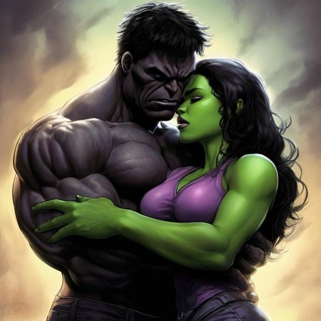 Халк и женщина