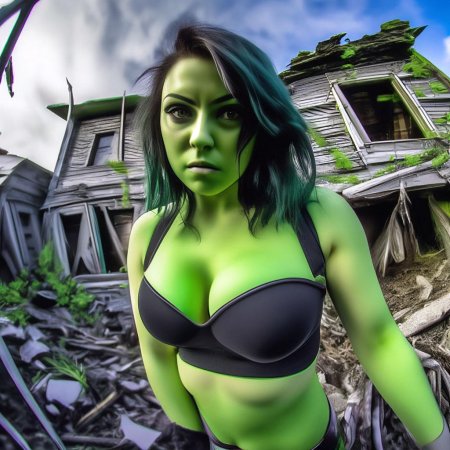 Девушка халка