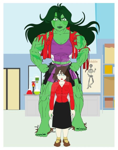 Женщина халк превращение