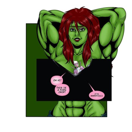 Женщина халк против красной женщины