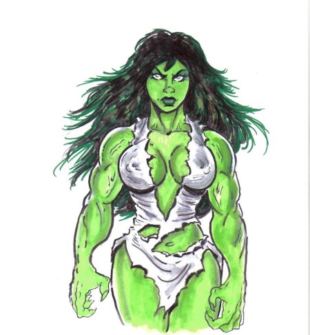 Женщина Халк трансформация