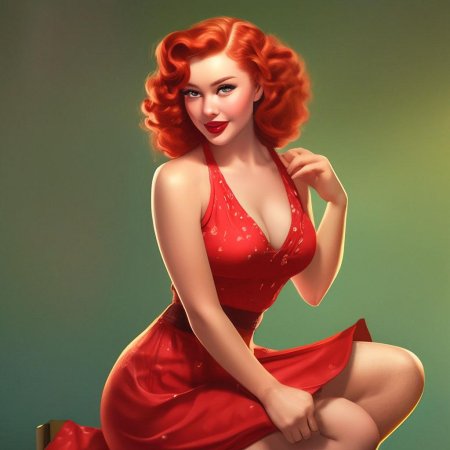 Рыжая девушка