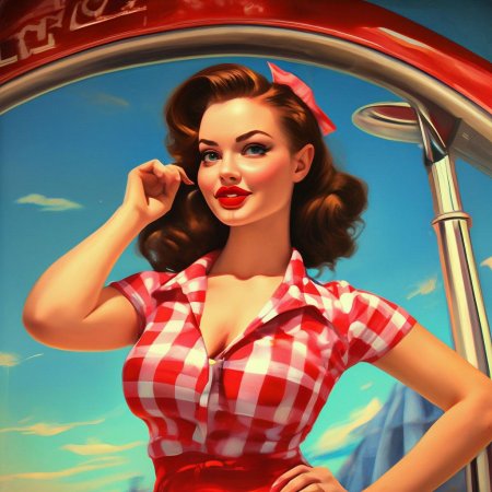 В стиле пин ап