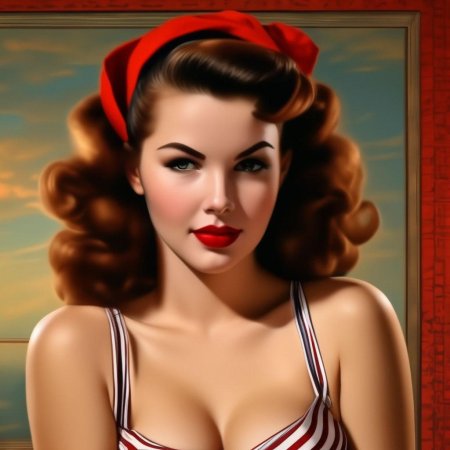 В стиле пин ап
