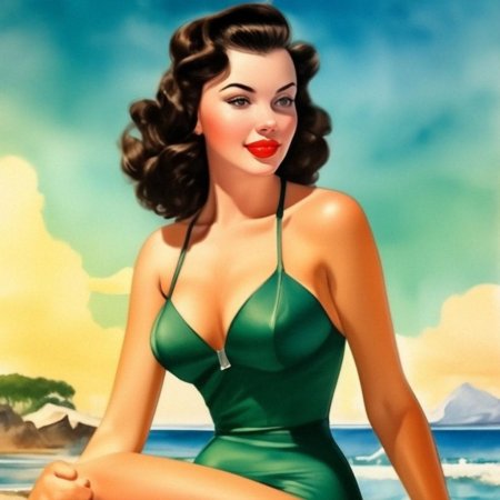 В стиле пин ап