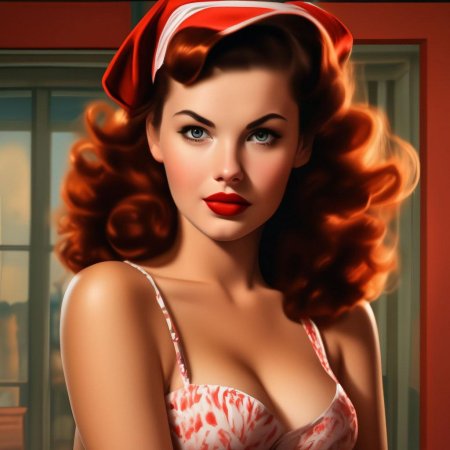 В стиле пин ап