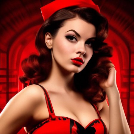 В стиле пин ап