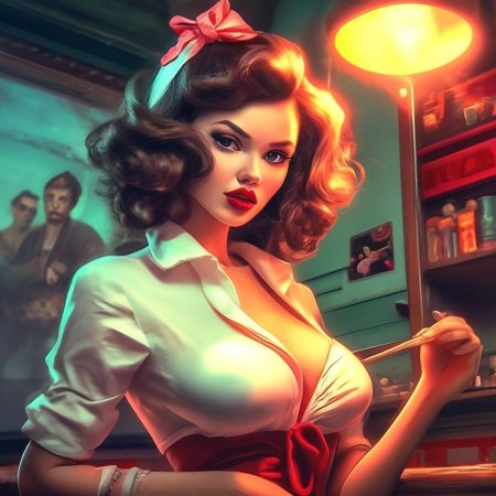 В стиле пин ап