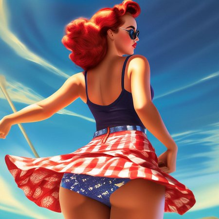 В стиле пин ап