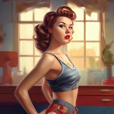 В стиле пин ап
