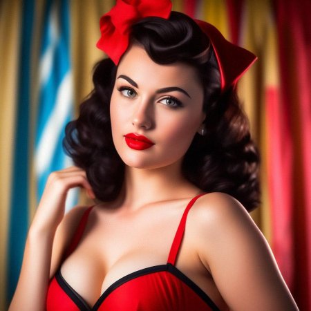 В стиле пин ап