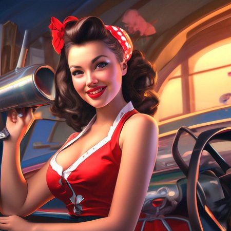 В стиле пин ап