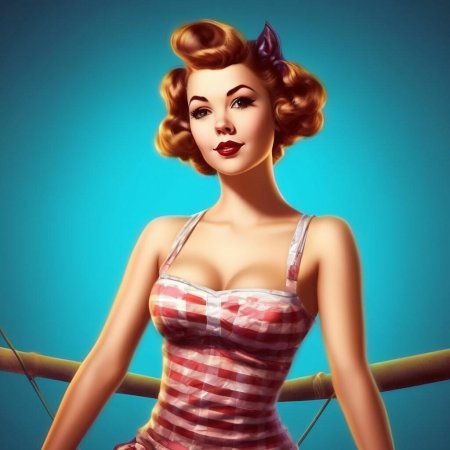 В стиле пин ап