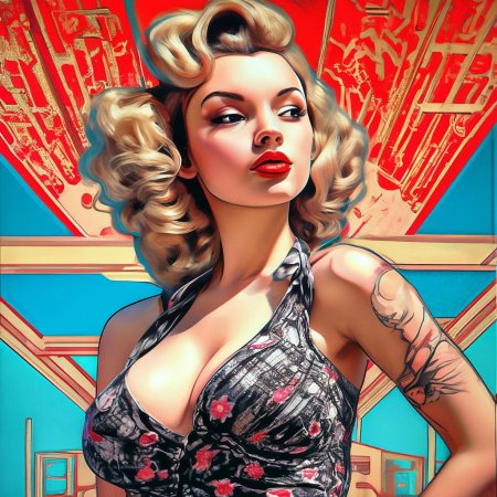 В стиле пин ап