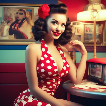 В стиле пин ап