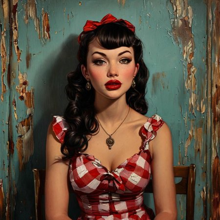 В стиле пин ап