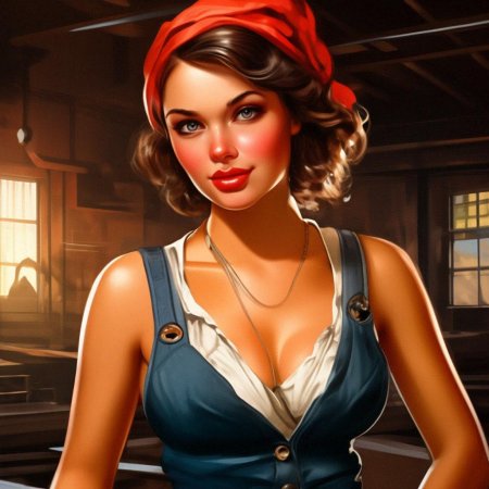 В стиле пин ап