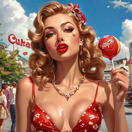 В стиле пин ап