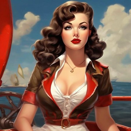 Девушка в стиле пин ап